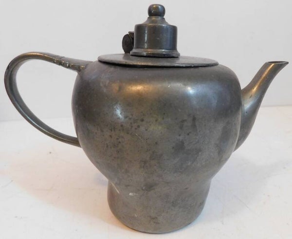 Art Deco, Chris van der Hoef tinnen theepot of koffiekan
