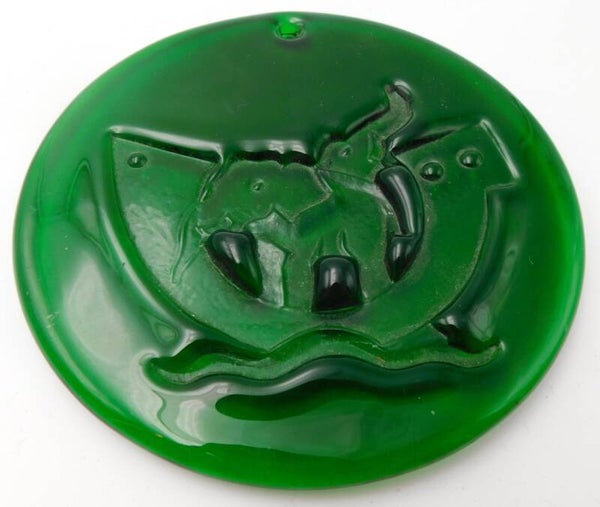 Michael Bang, Holmgaard Green glass suncatcher