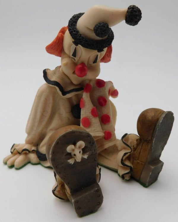 Clown uit de Poppoff-serie ‘Zittende Clown’