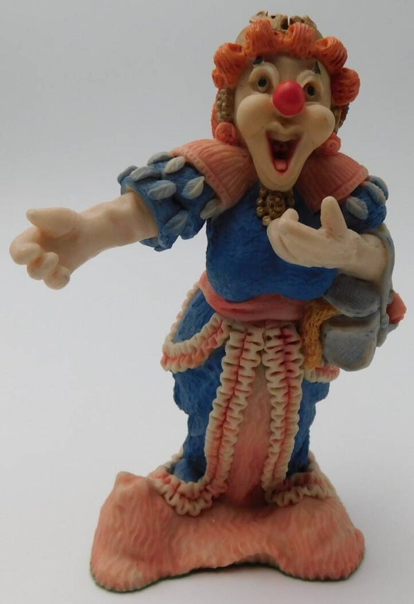 Clown uit de Poppoff-serie ‘Zingende vrouwen Clown’