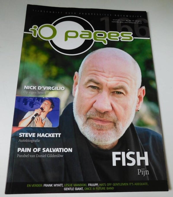 iO Pages: September 2020 met o.a. Fish, Steve Hackett Autobiografie en meer...