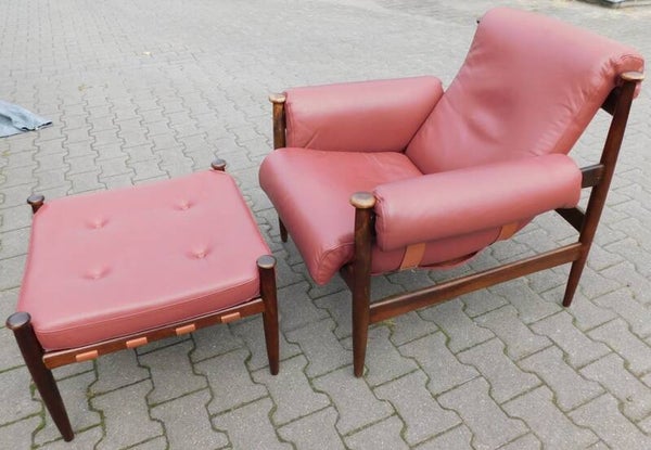 Amiral Lounge Chair & Ottoman By Eric Merthen For Ire Möbler