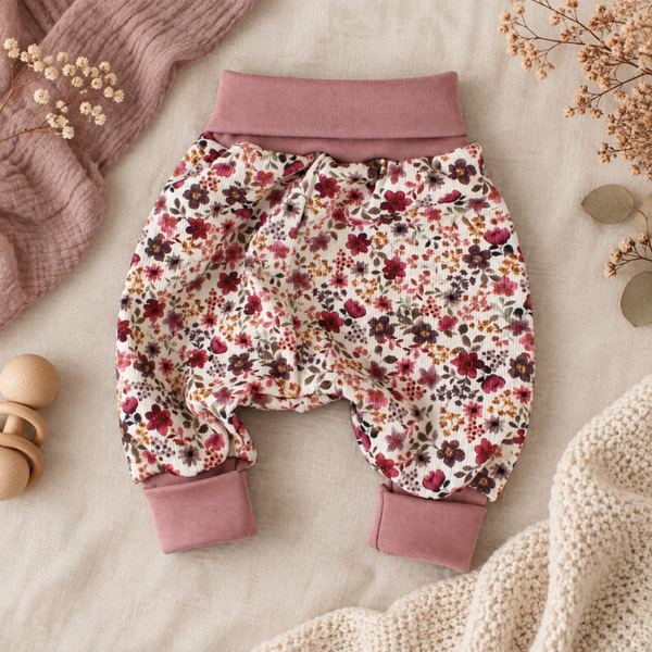 Baby Pumphose „Herbstblumen“ | Gr. 50–122
