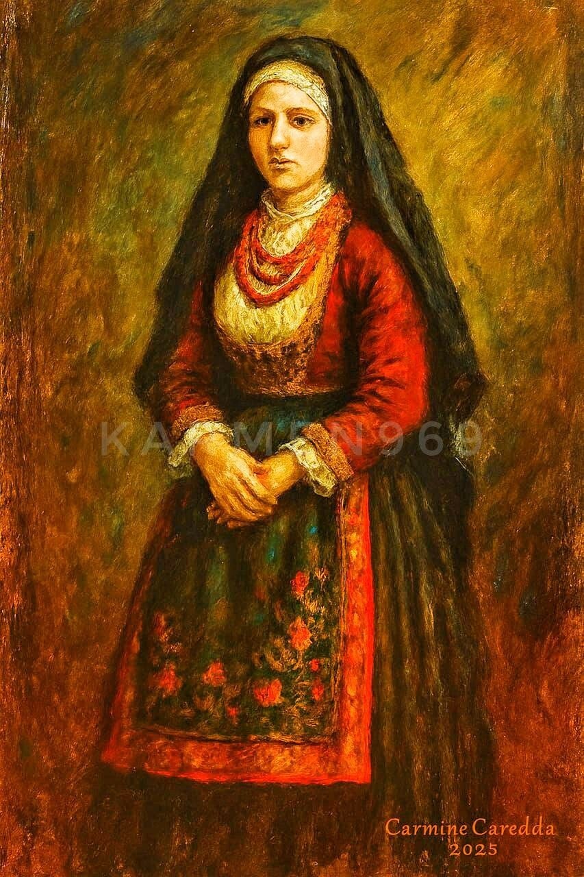 Donna Sarda in Costume Tradizionale - 1