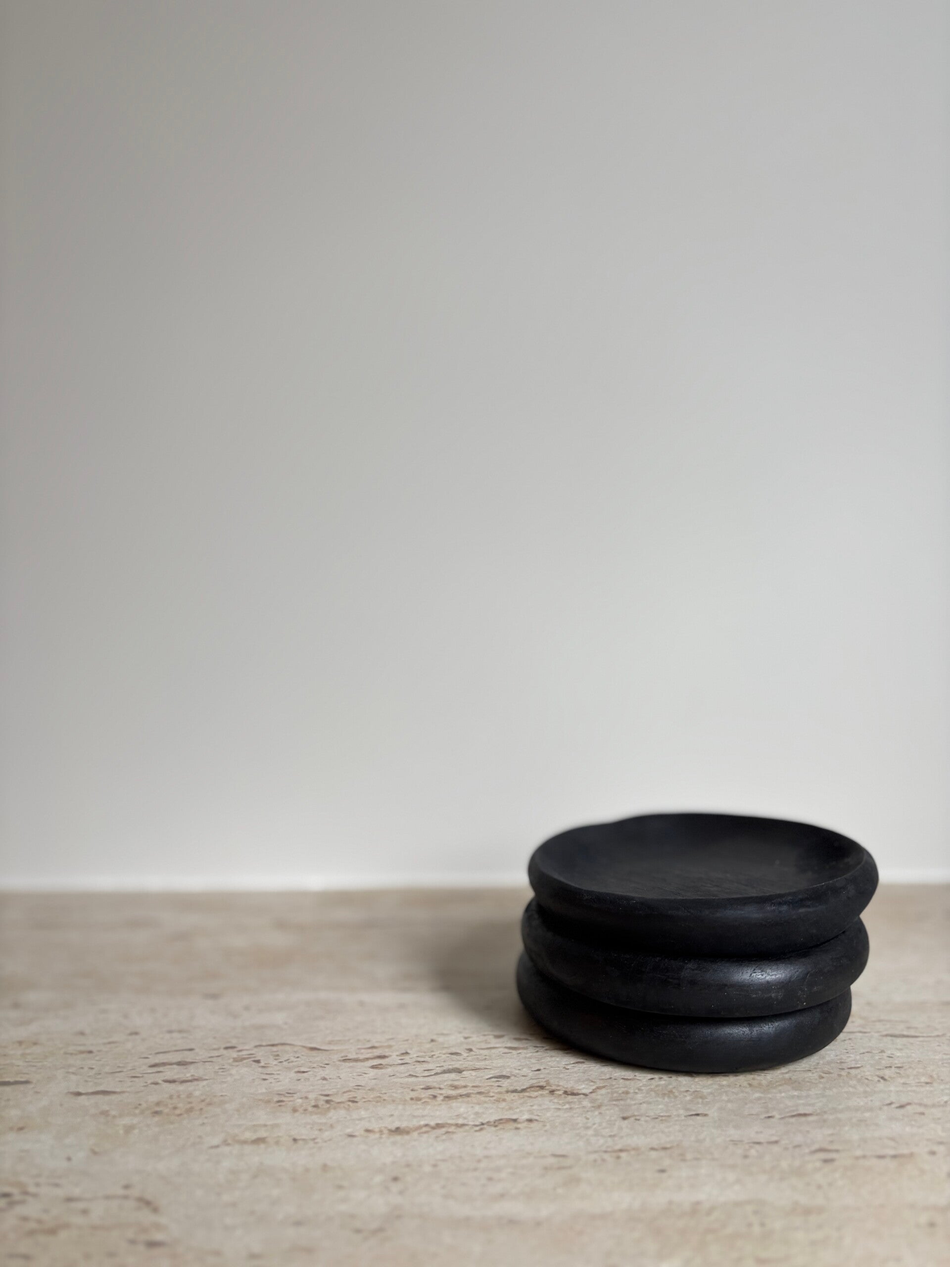 Schaaltje teak zwart