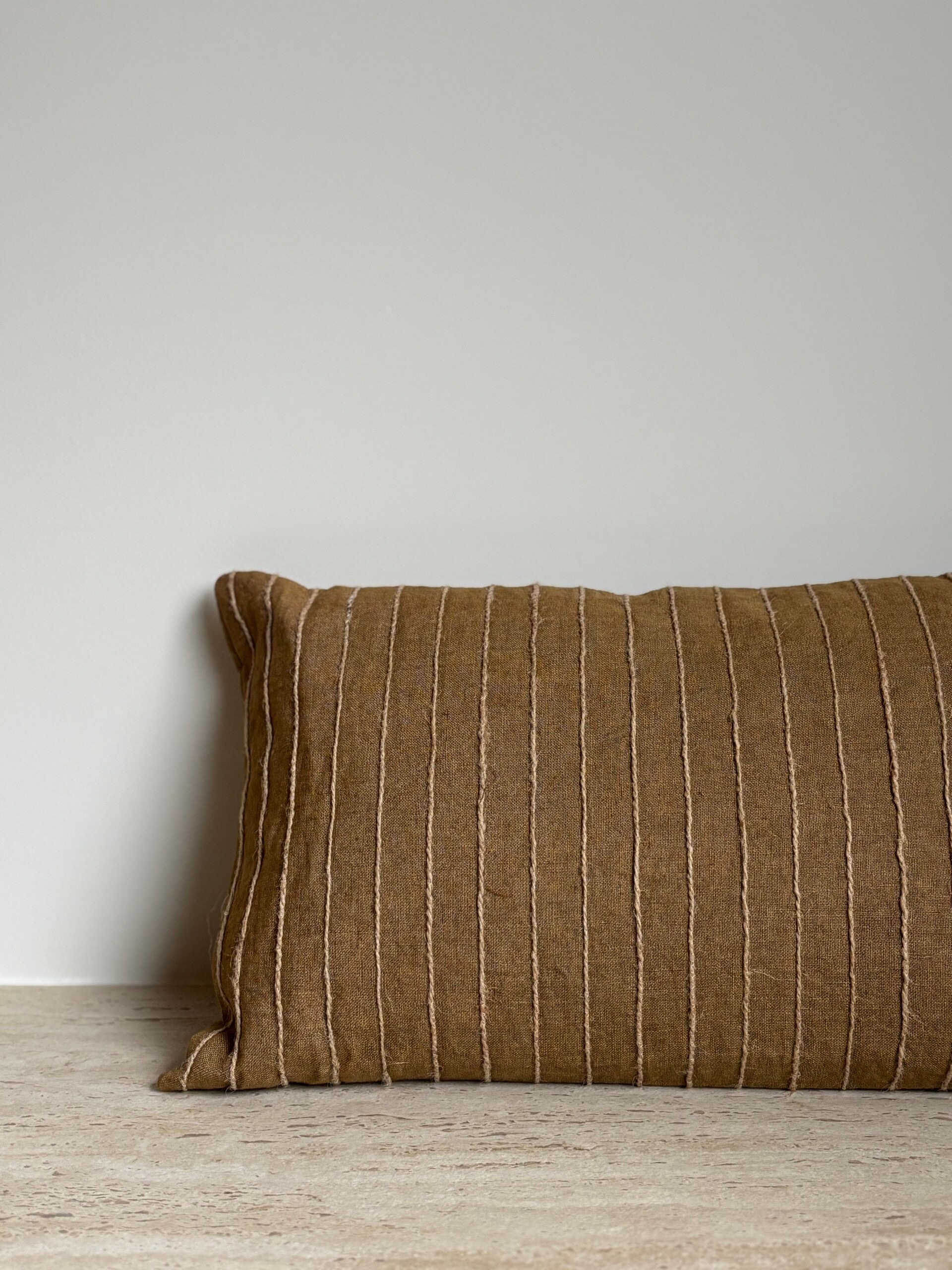 Kussen 30x50 linnen groen