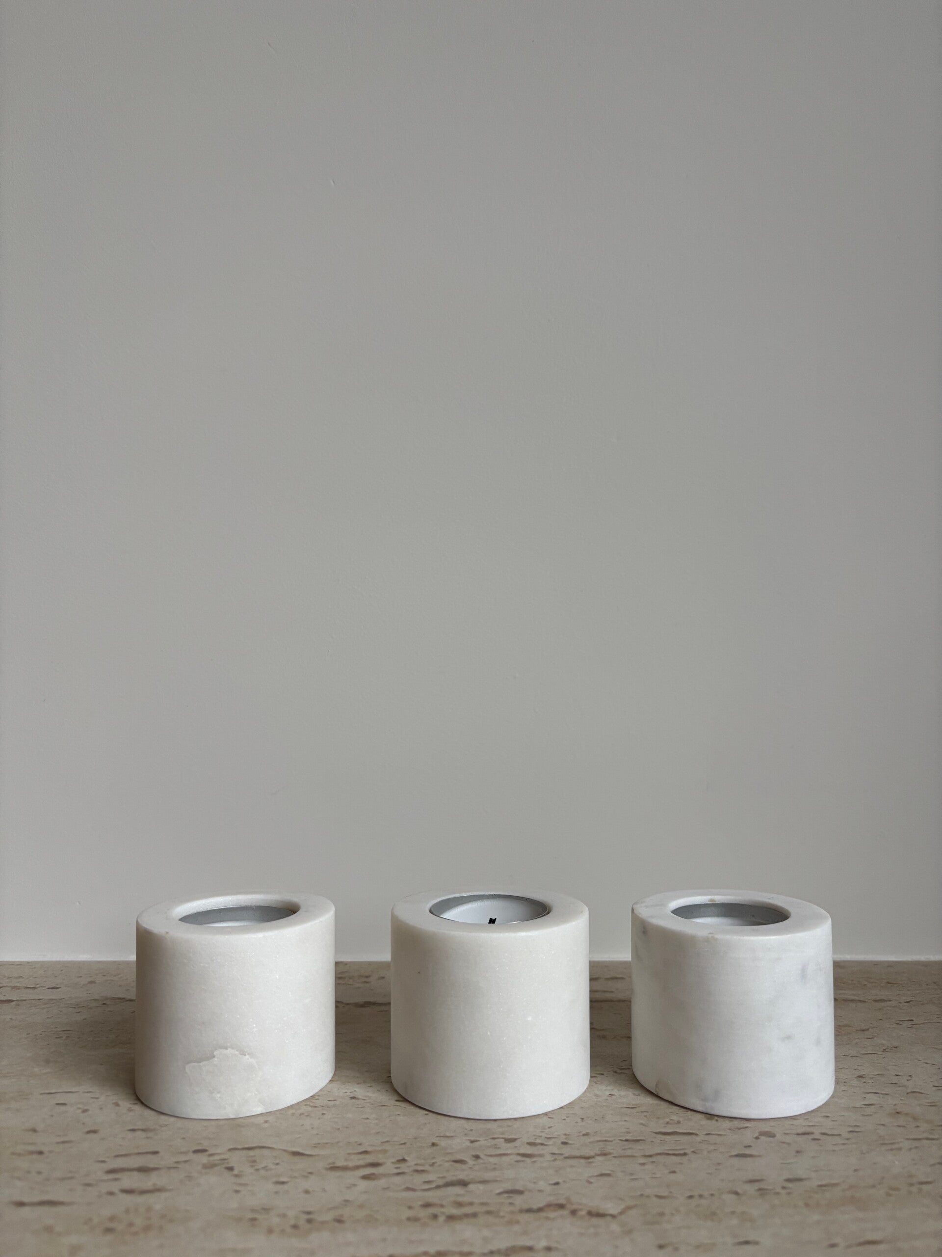 Theelichthouder marmer