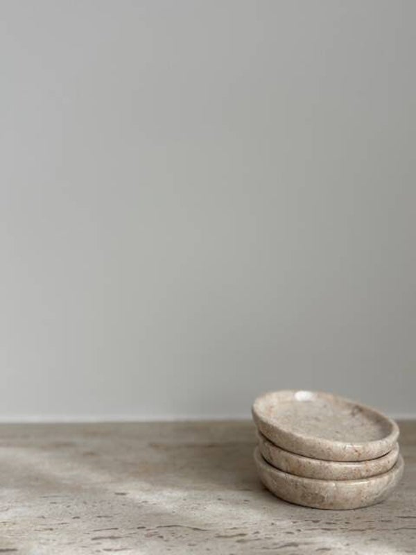 Schaaltje marmer rond