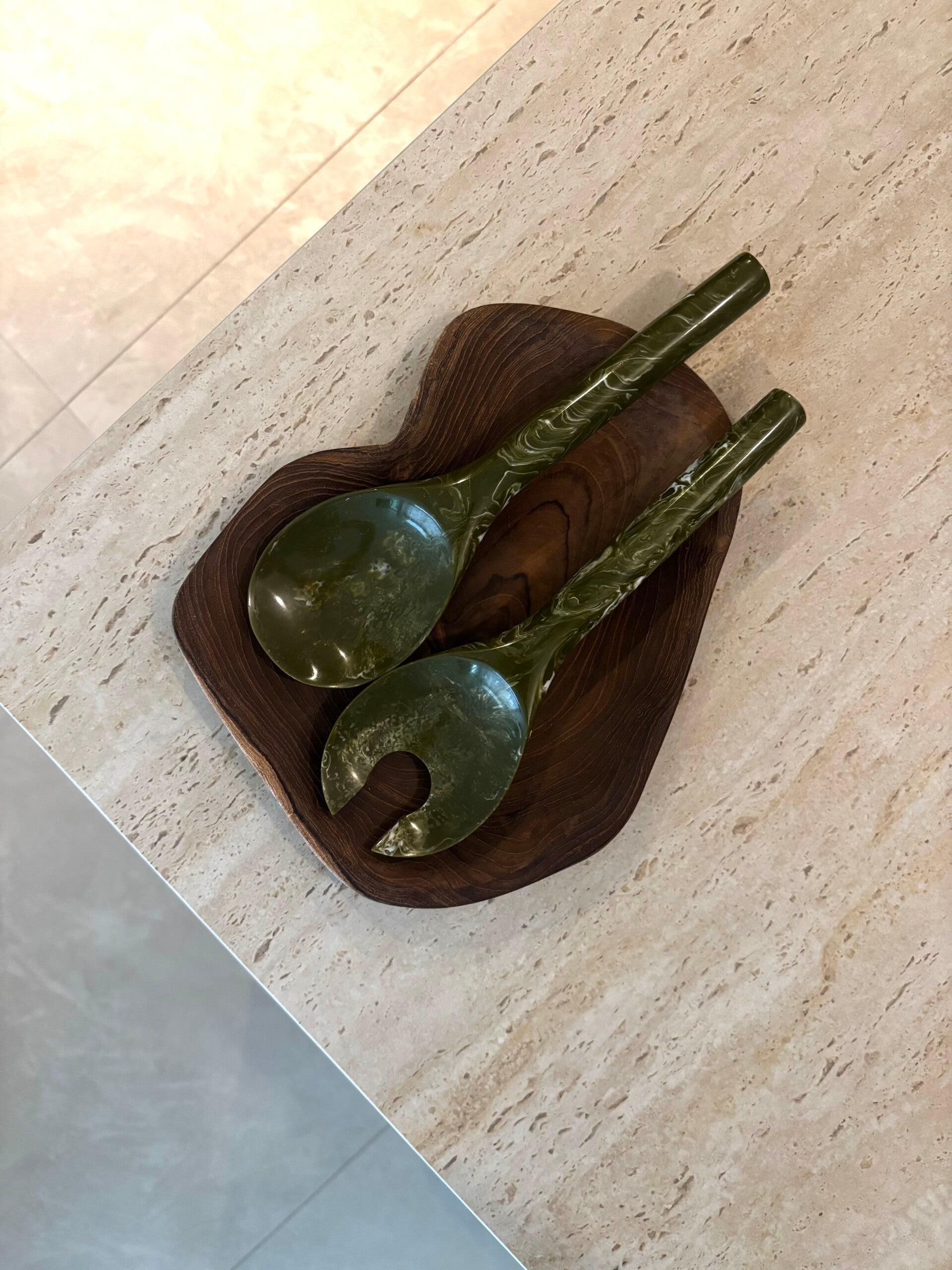 Saladebestek Marmer