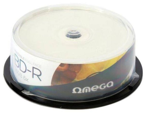 Omega Freestyle BD-R 50GB 6X DL FF WHITE INKJET PRINTABLE 25st