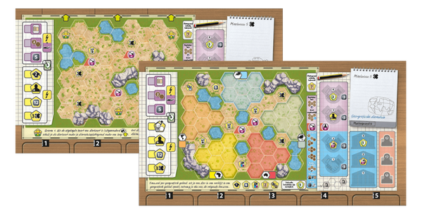 Ark Nova: Dierentuinplattegrond set 1