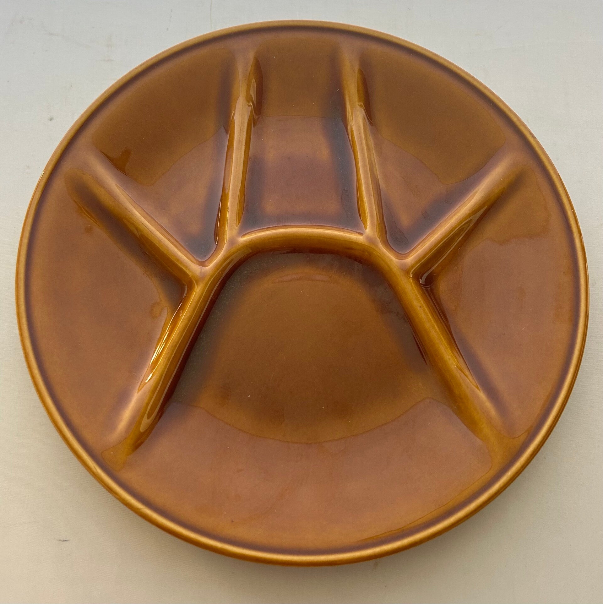 6 Vintage Fondue borden Boch La Louvière Keralux