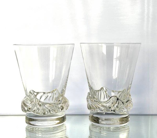 Daum Nancy France paar kristallen glazen Sorcy