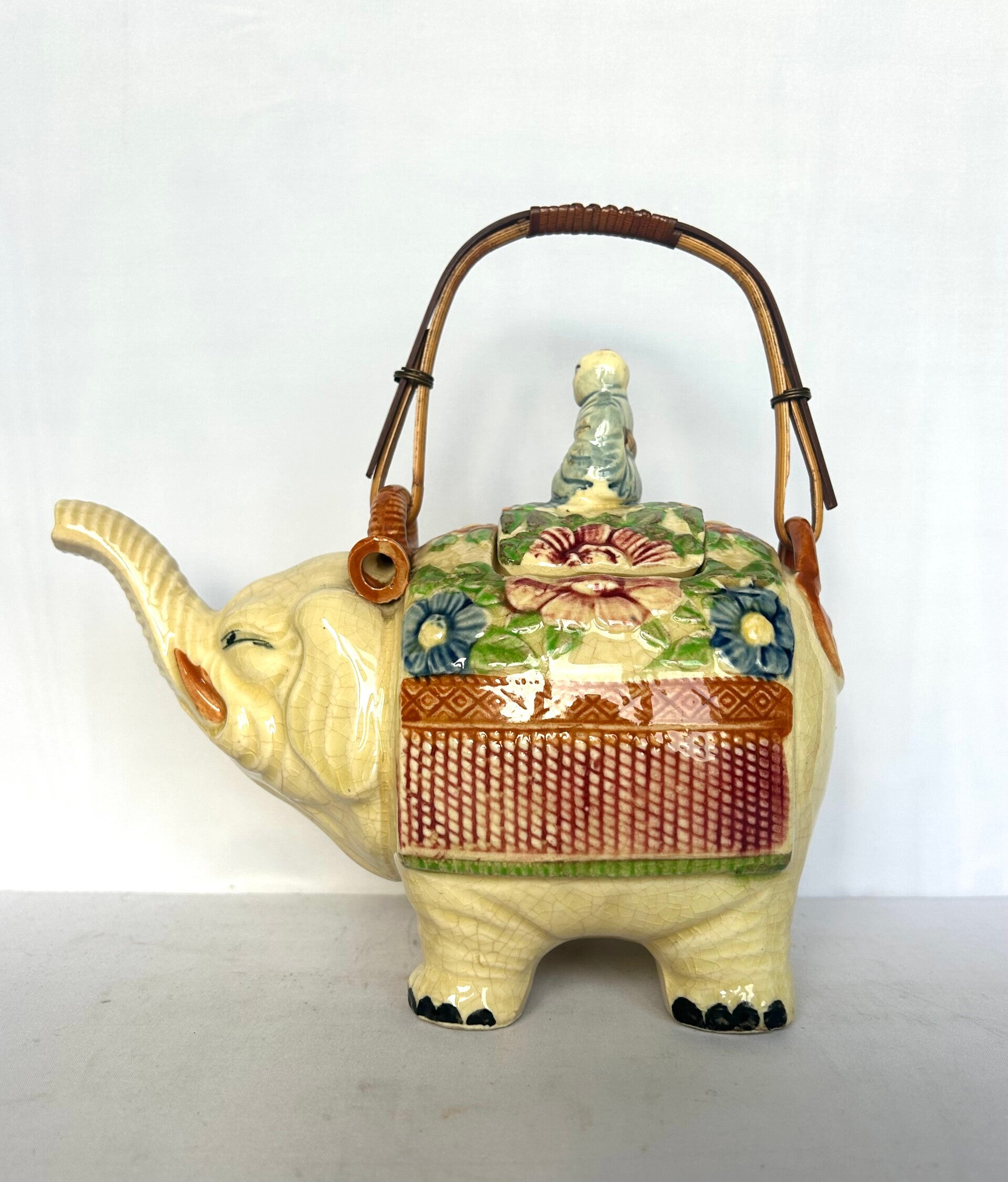 vintage theepot porselein olifant japans banko dai nippon