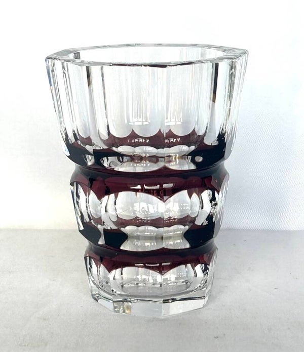 Val Saint Lambert likeurglas art deco kristal