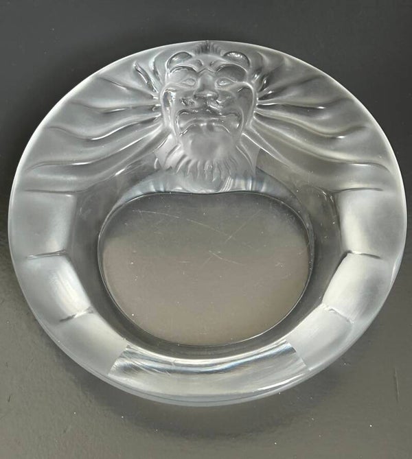 Lalique France kristal schaal vide poche met leeuwenkop