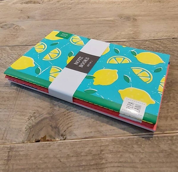 NOTEBOOKS Pepalani set van 3