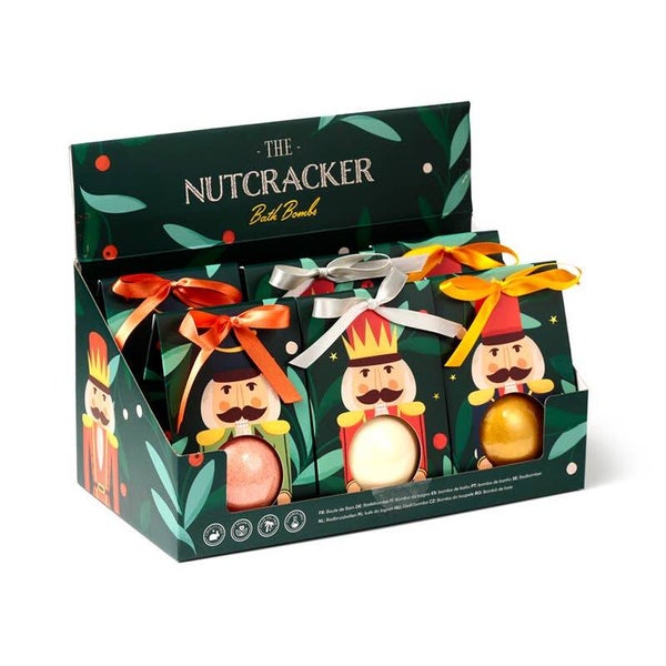 NOTENKRAKER BRUISBAL voor Kerstmis in geschenkdoos