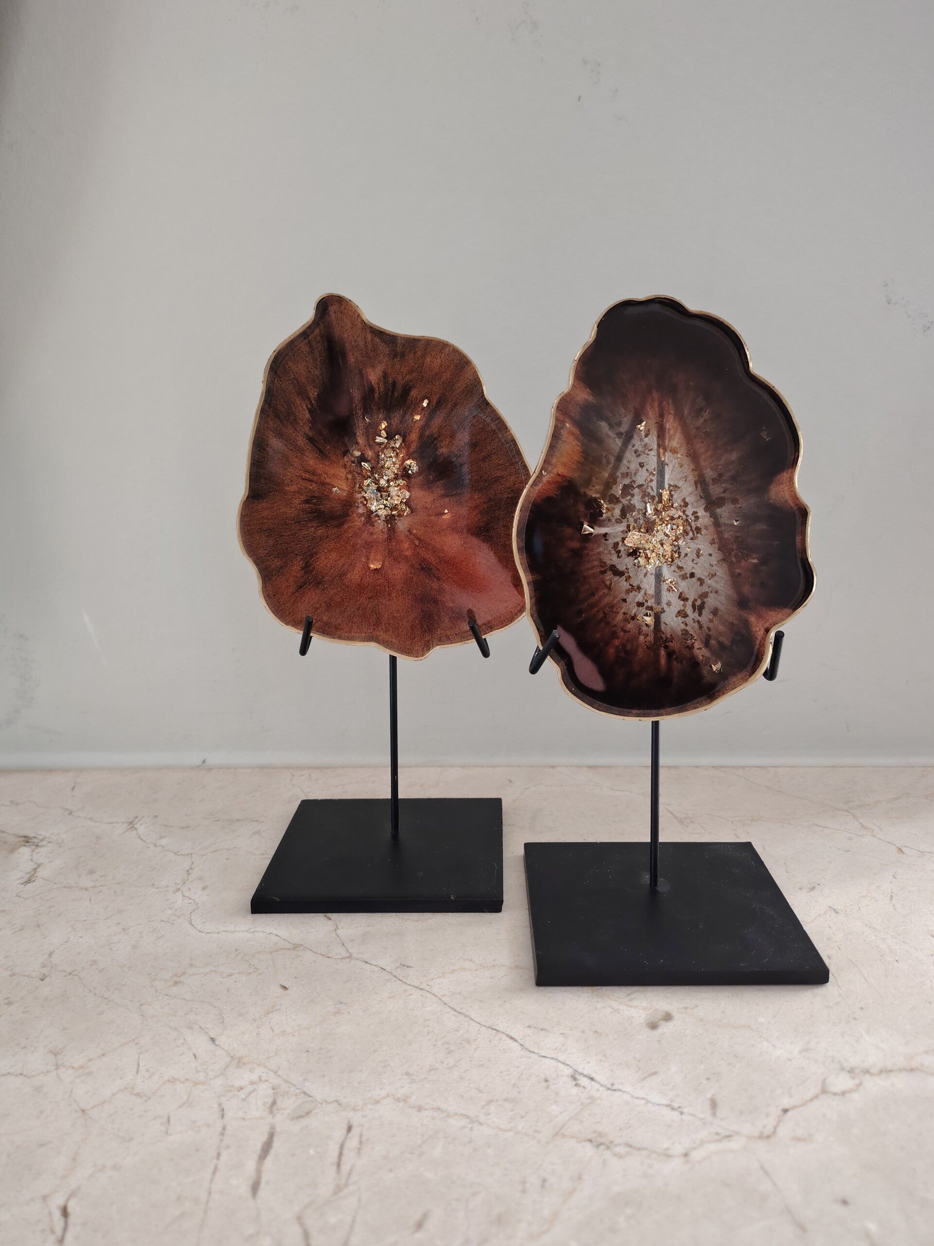 Ornamentje bruin/brons