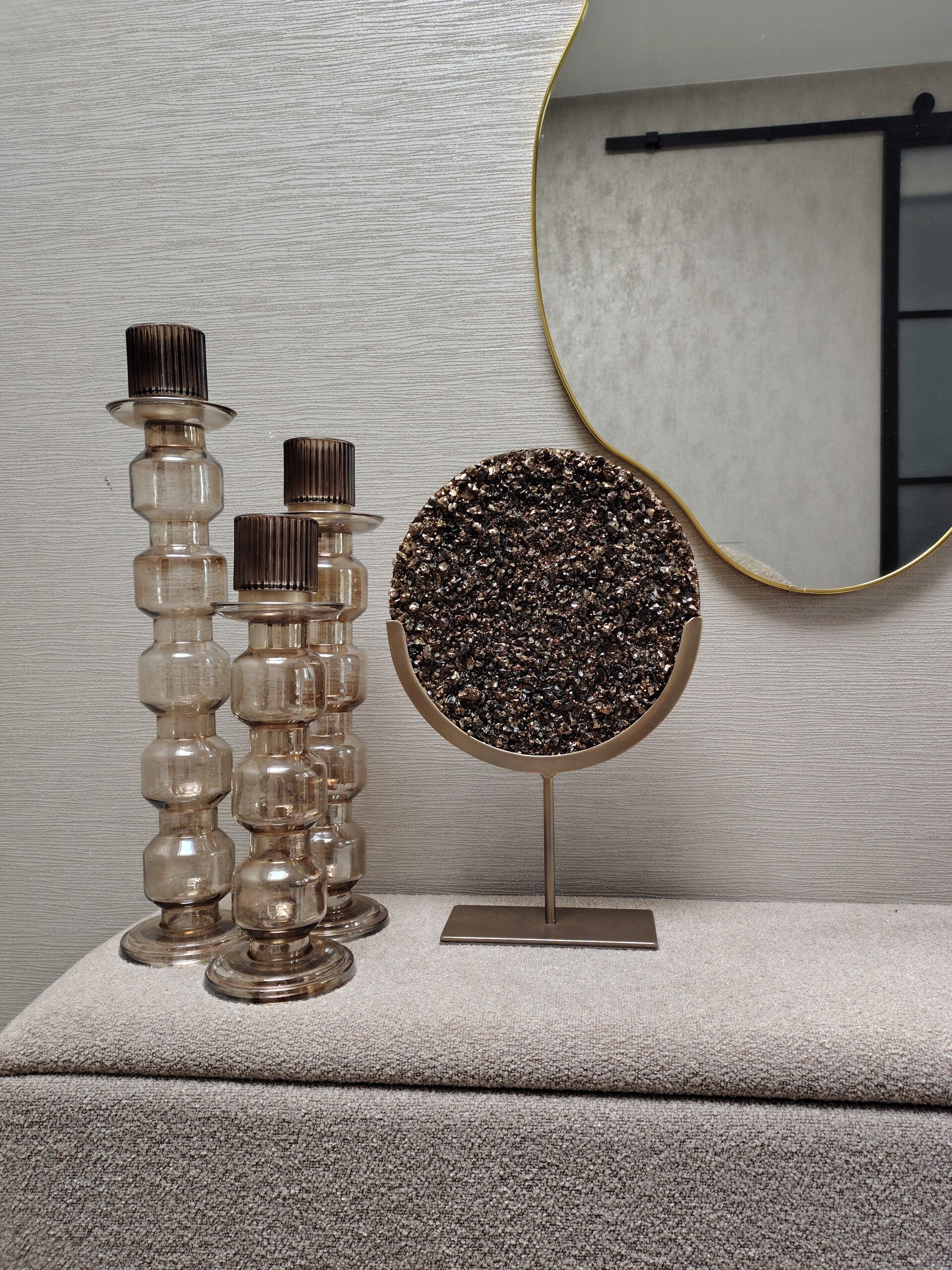 Ornament zwart/ brons