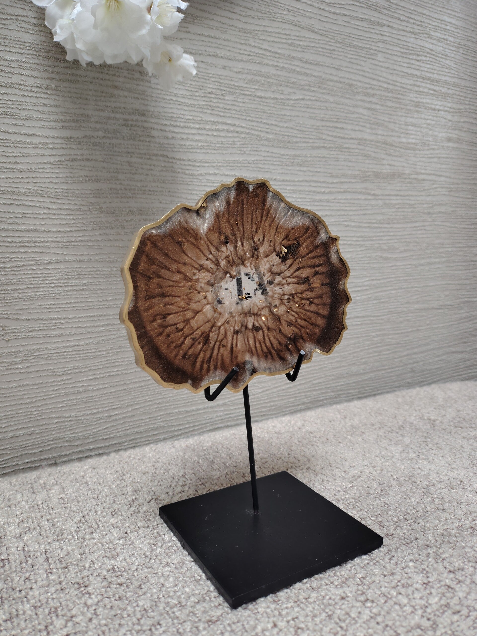 Ornamentje brons/beige