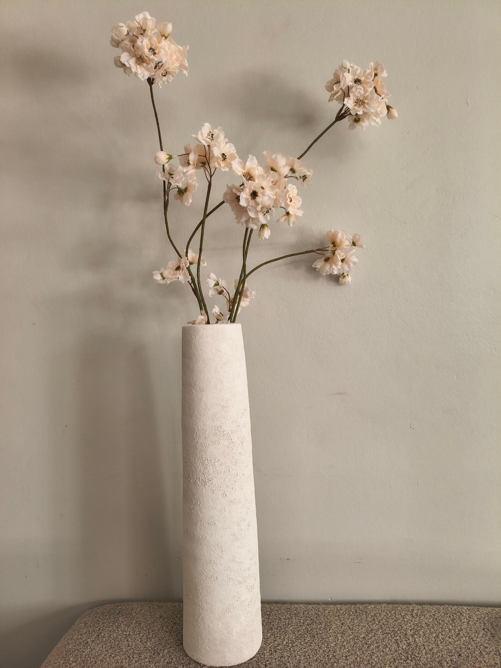 Vaas wit cone 30 cm