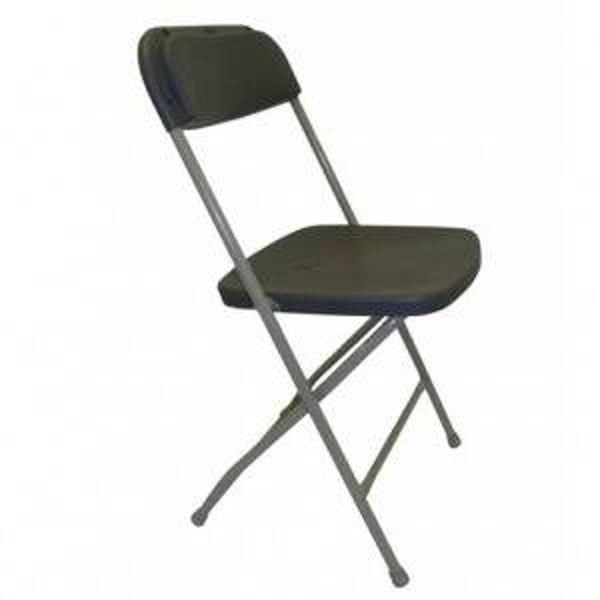Klapstoel zwart