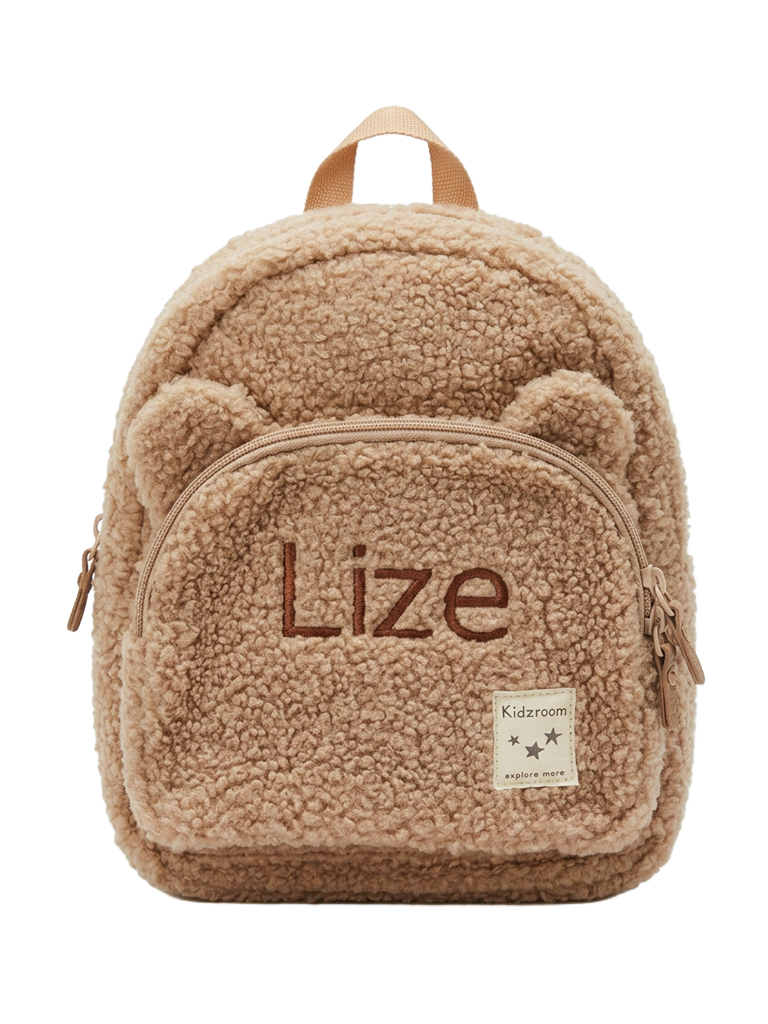 Rugzak Kidzroom Porto Beary Excited Beige - kinder rugzak - boekentasje