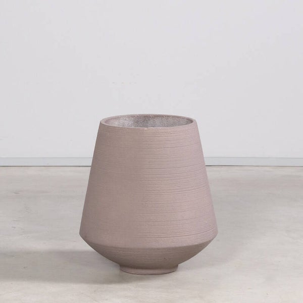 Cement pot taupe 43cm