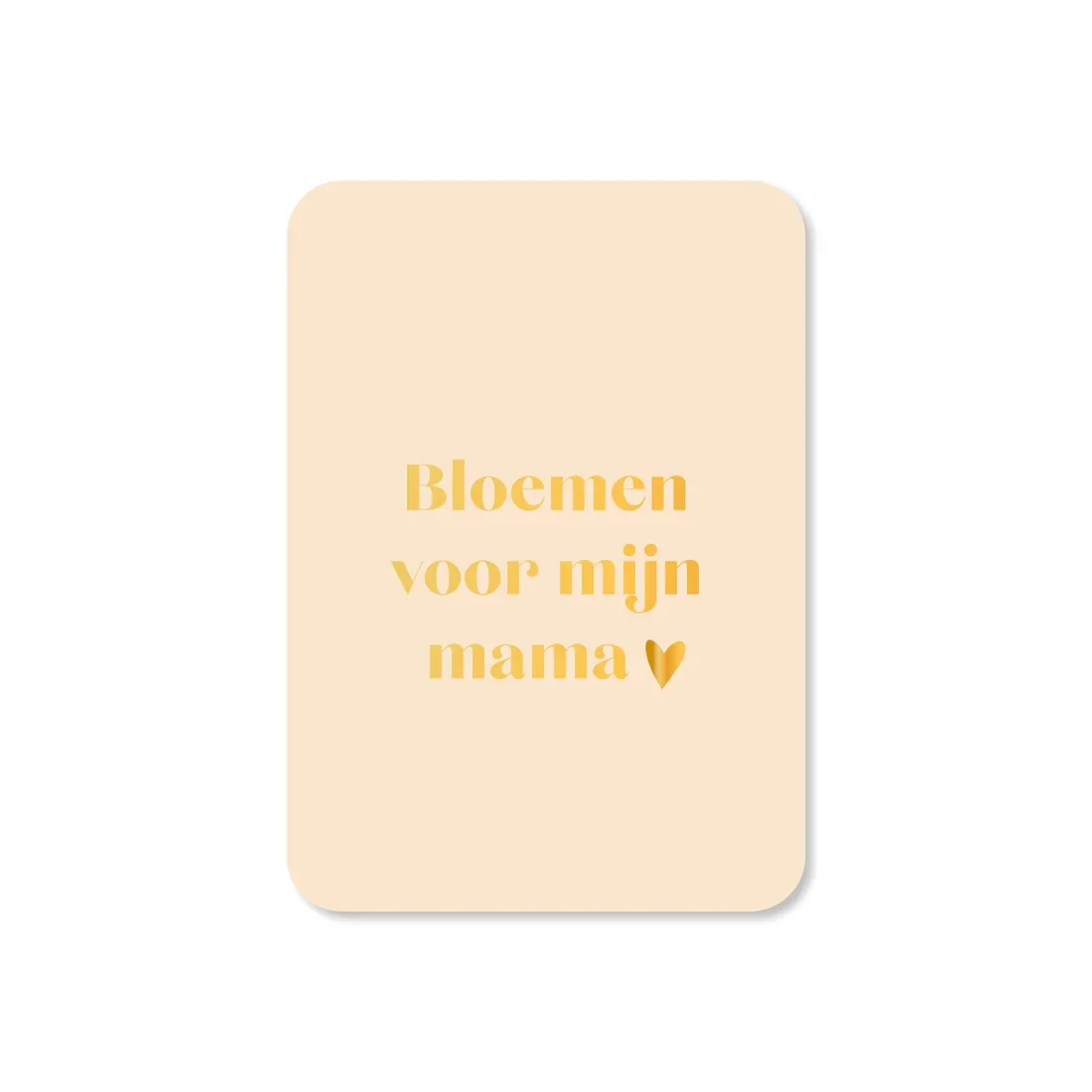 Voor mama, boeket kaartje