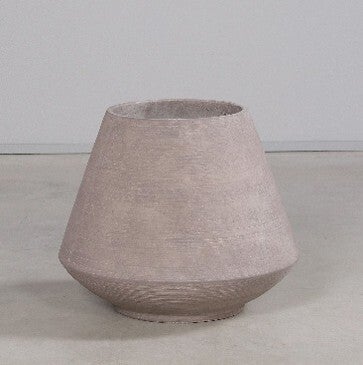 Cement pot taupe 47 cm