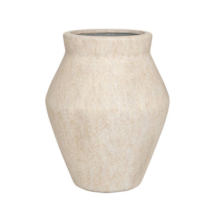 Fleuri High L, Beige Pottery Pots