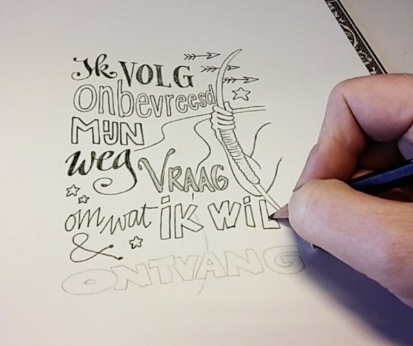 Handlettering & Krachtwoorden