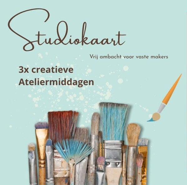 Ateliermiddagen 3x voor vaste makers