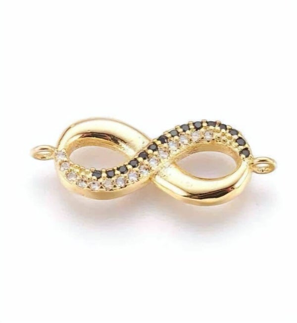 connector glitter 18kt per stuk