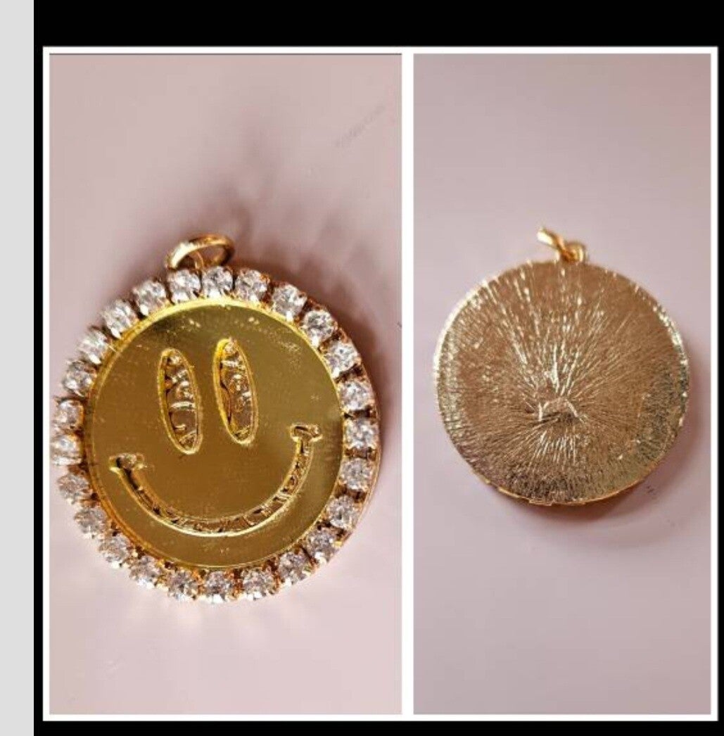 SMILEY GOLD 3 CM