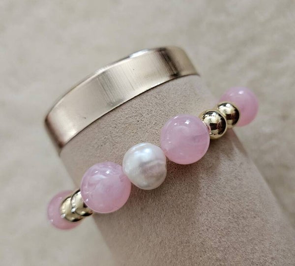 Armband Sparkling 8 MM Summer Vibe Joyfull Pink
