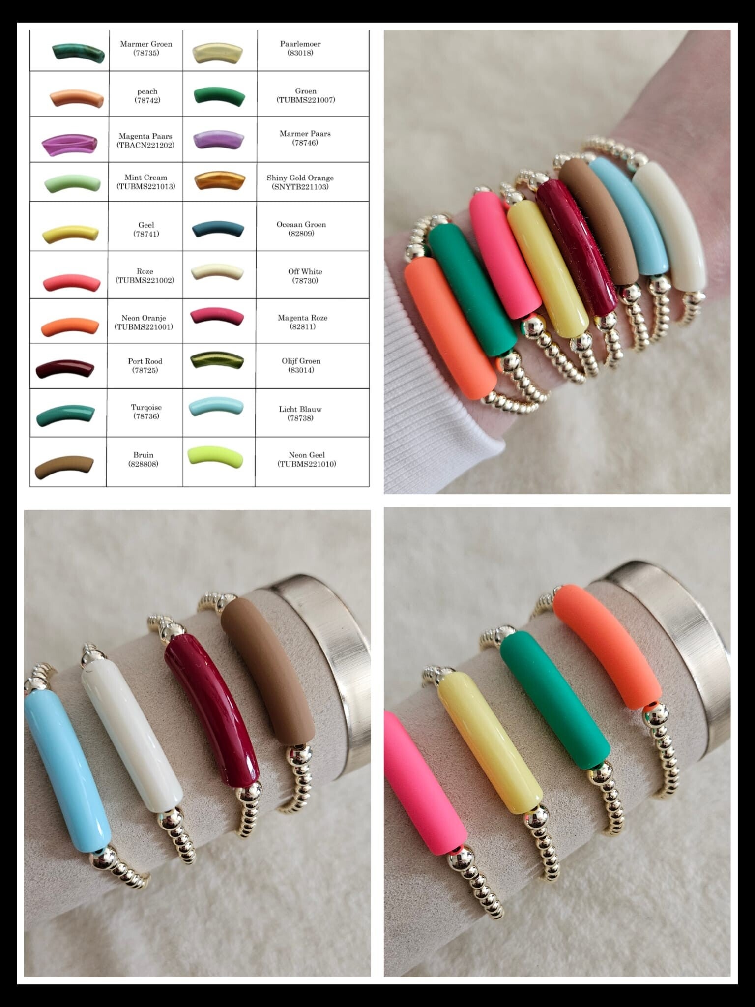 Armband Luxury 6/4 MM Libelle (Per Stuk)