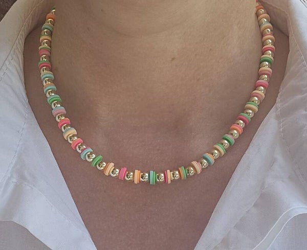 Ketting Luxury 6MM Rainbow