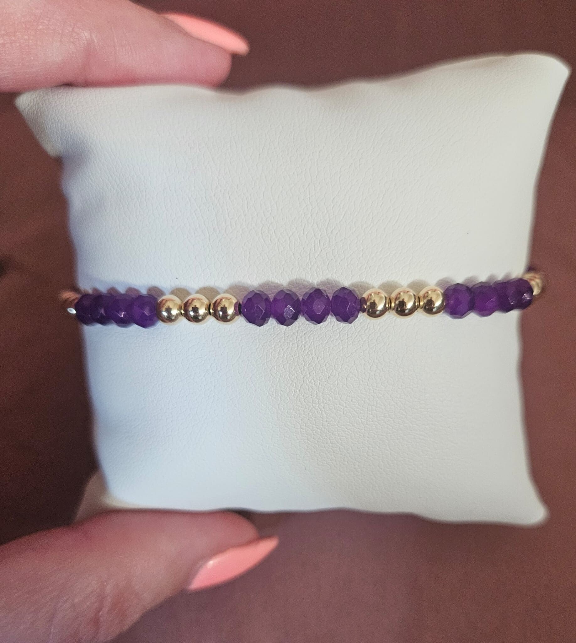 Armband Luxury 4MM Summer Vibe Purple Facet