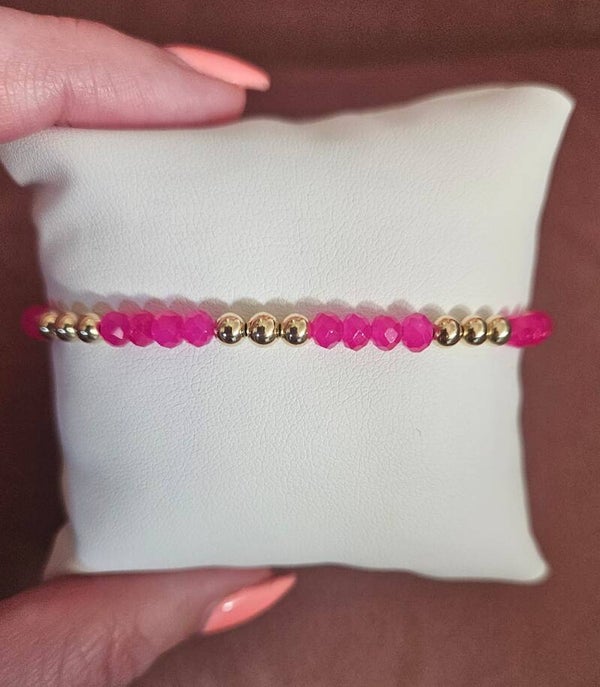 Armband Luxury 4MM Summer Vibe Lipstick Pink