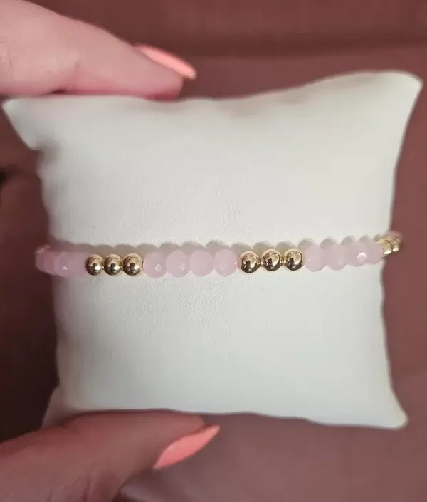 Armband Sparkling 4MM Summer Vibe Dusty Pink