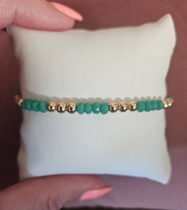 Armband Luxury 4MM Summer Vibe Turquoise Green