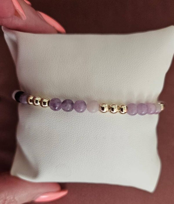 Armband Sparkling 4MM Summer Vibe Natural Purple