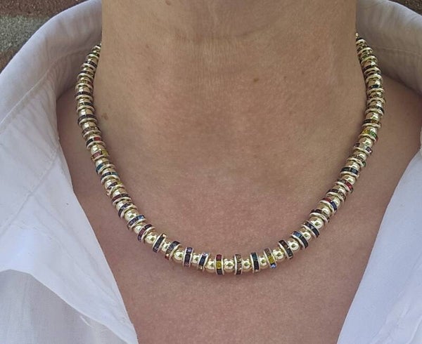 Sparkling Ketting 6MM Jazz Multicolor