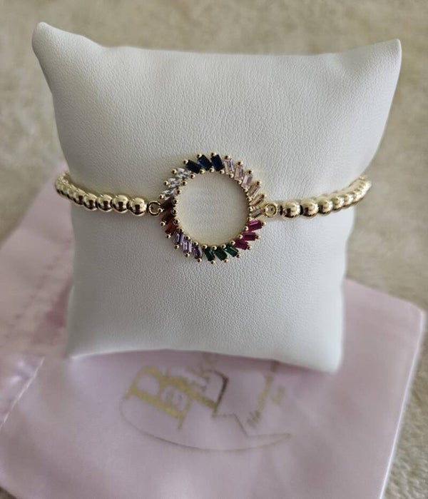 Armband Luxury 4MM Multicolour Rond