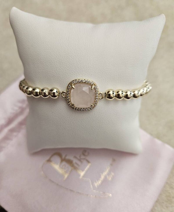Armband Sparkling 5MM Stone Nude