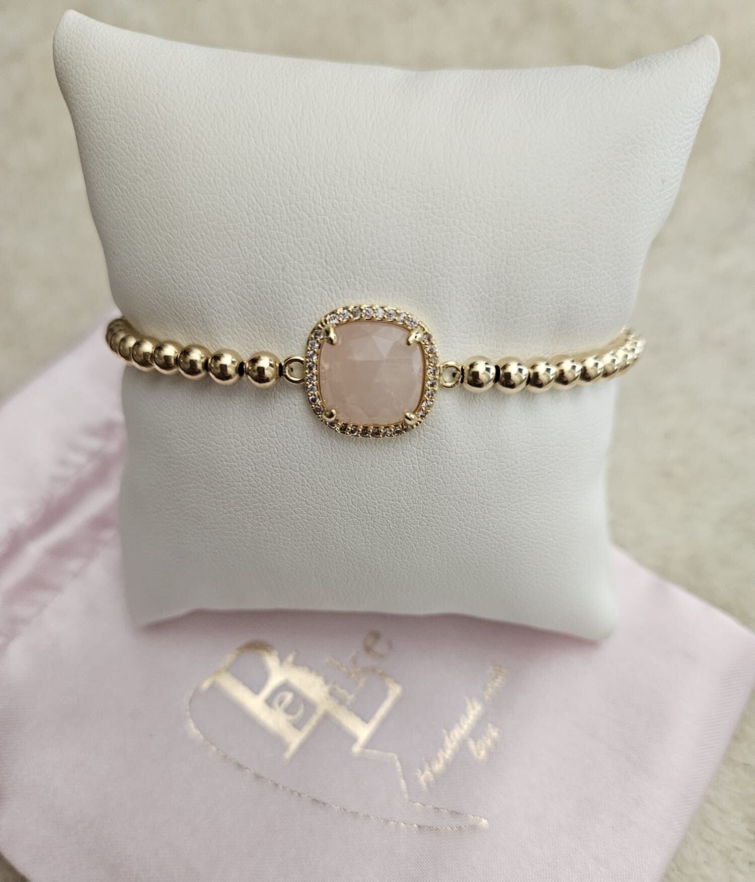 Armband Luxury 4MM Stone Nude