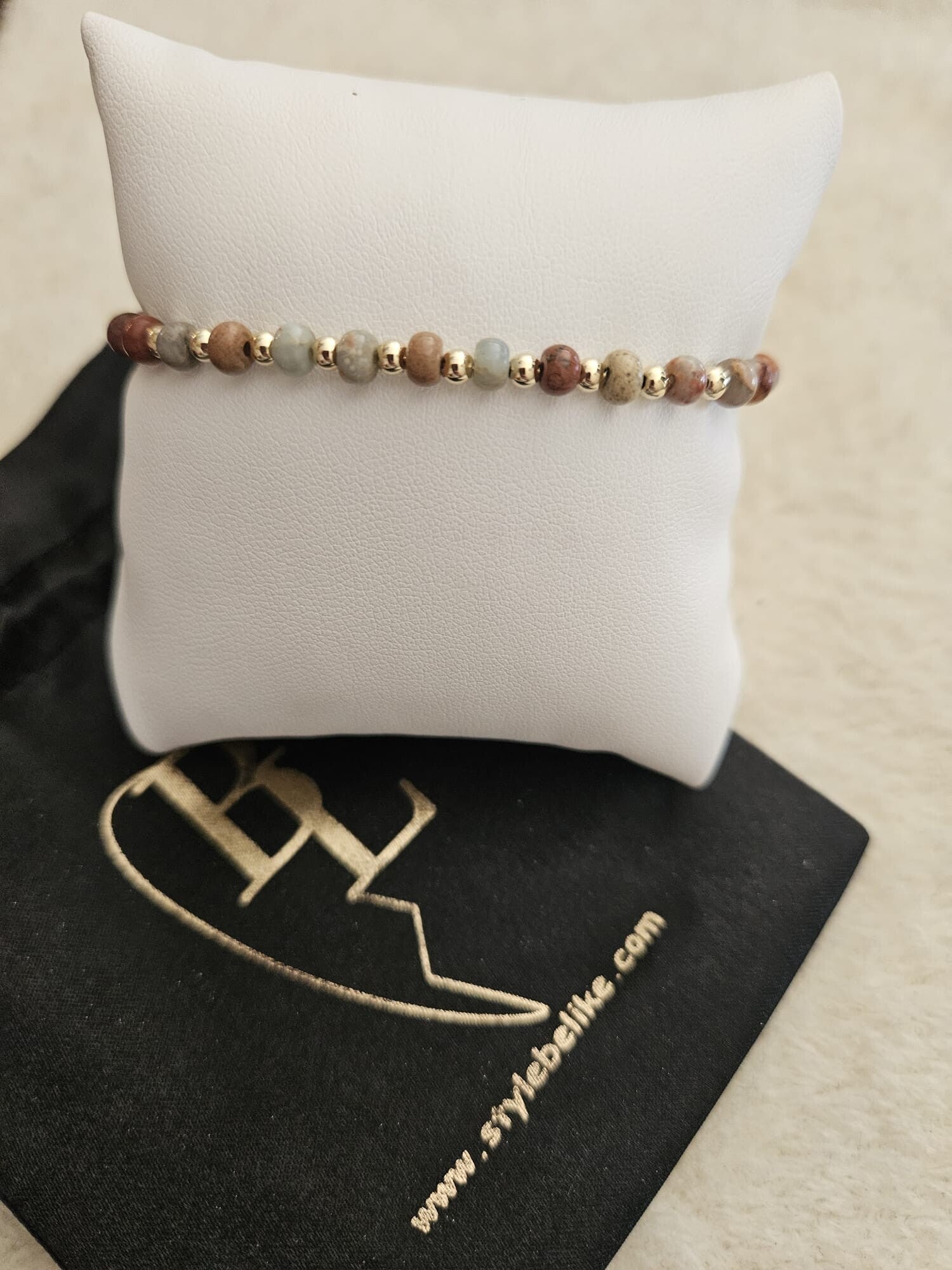 Armband Luxury 3MM Multi Brown