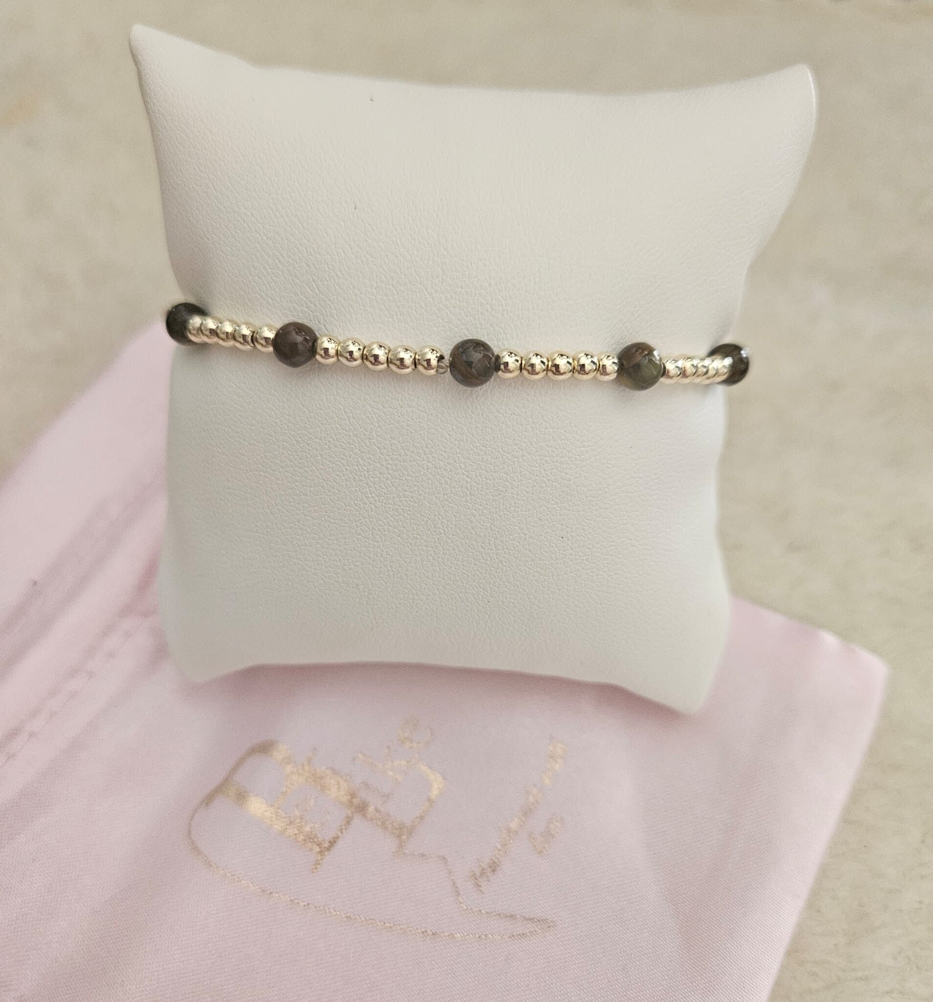 Armband Sparkling 3MM Nature Brown